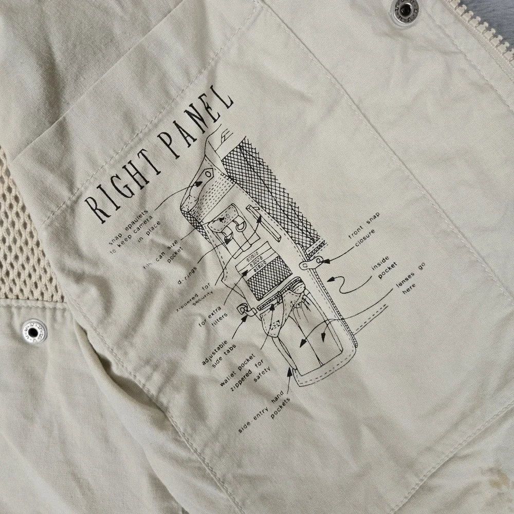 Vintage Banana Republic Vest Mens Medium Safari Photography Shooting Fishing